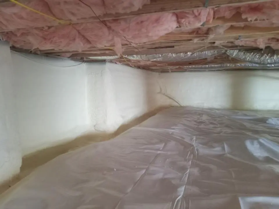 Crawl space encapsulation with closed-cell spray foam for Roof Waterproofing in Murillo